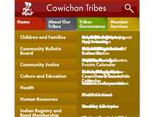 Tablet Screenshot of cowichantribes.com